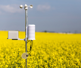 Weather Station in Field