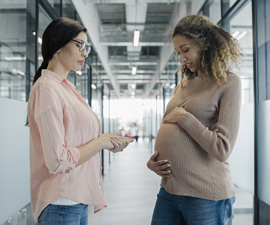 Pregnant Employee Talking to Employer