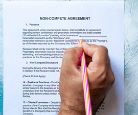 Filling Out Non-Compete Agreement