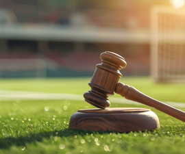 Gavel on Soccer Field