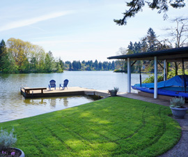 Dock and Boathouse on Lake