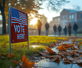 Voting Location Sign