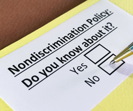 Nondiscrimination Check Box